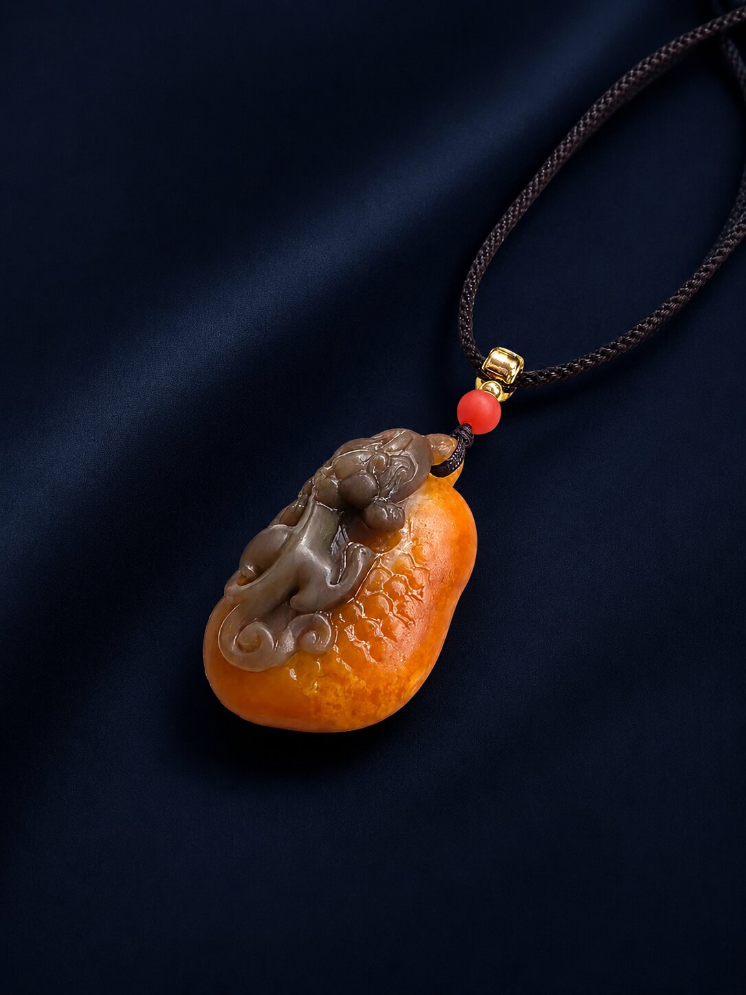 Ancient style jade carving representing traditional nephrite jade culture