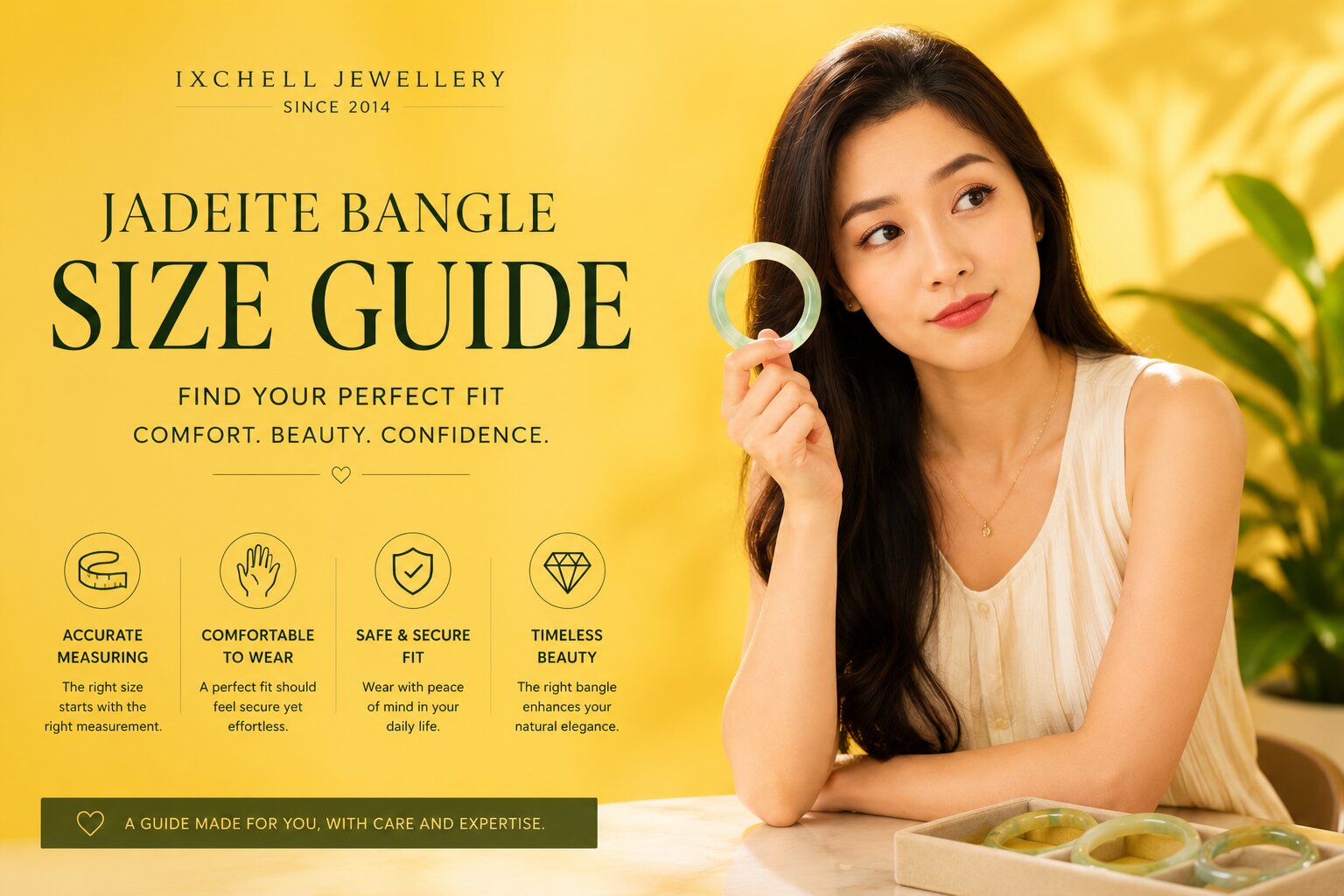 Jadeite bangle size guide