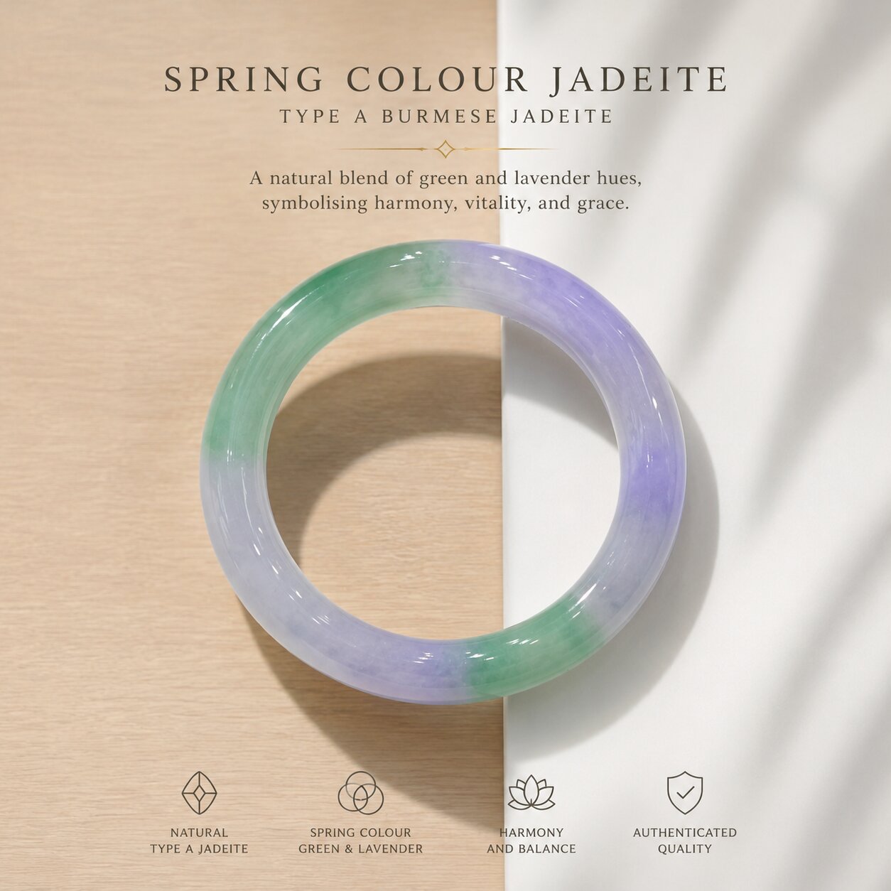Spring colour jadeite Type A Burmese jadeite
